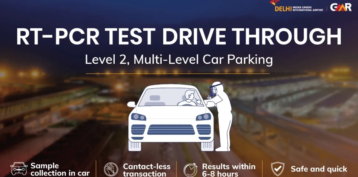 Drive-thru Covid Testing Now Available at Delhi Airport