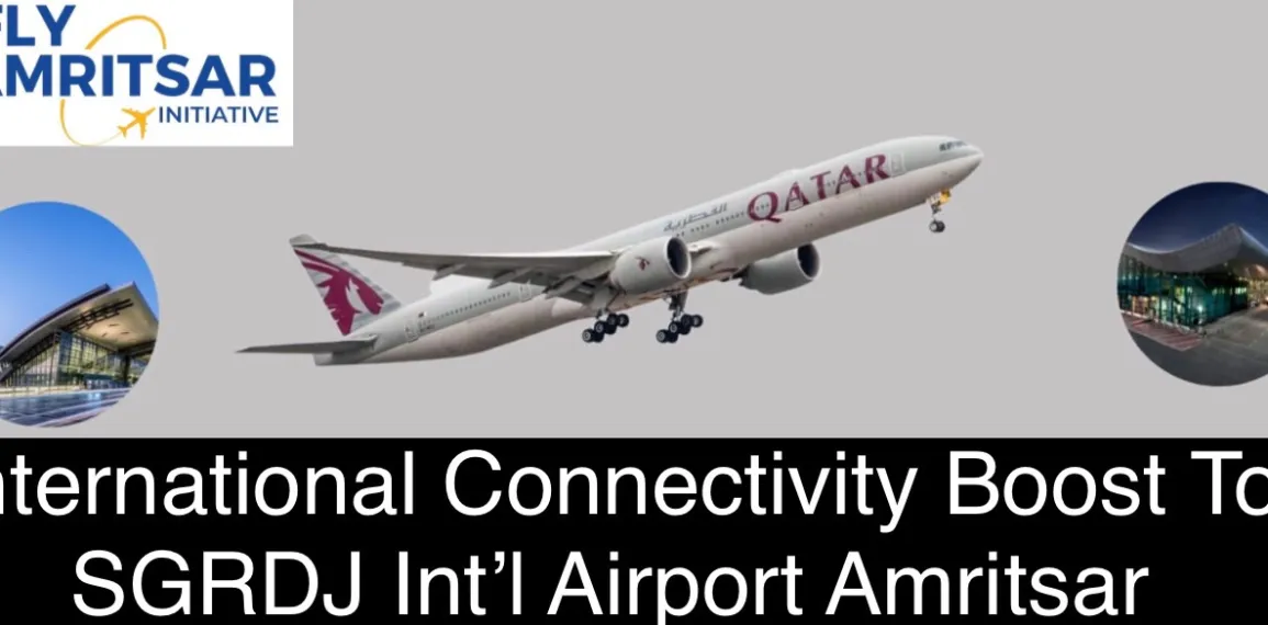 International Connectivity Boost to Amritsar Int’l Airport: Qatar Airways Resumes Doha – Amritsar Direct Flight