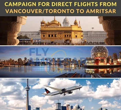 Canada-Amritsar flights campaign in the News again