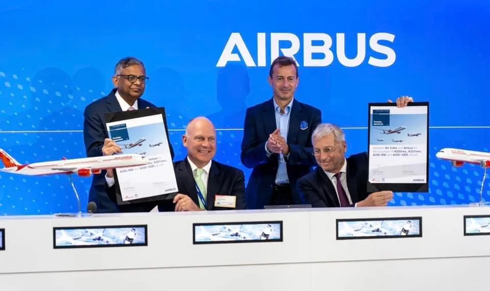 ਏਅਰ ਇੰਡੀਆ ਨੇ 470 ਨਵੇਂ ਜਹਾਜ਼ ਖਰੀਦਣ ਲਈ ਕੀਤਾ ਸਮਝੋਤਾ